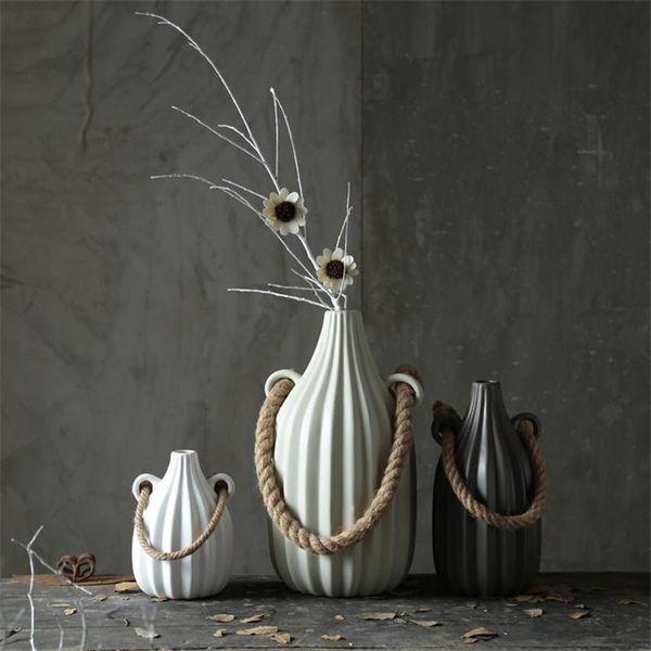 vases nordic minimalist abstract art rope flowers vase ceramic ornaments water culture flower porcelain decoration crafts
vases nordic minimalist abstract art rope flowers vase ceramic ornaments water culture flower porcelain decoration crafts