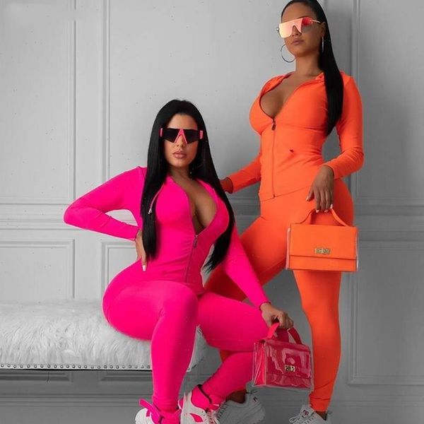 neon pink orange two pieces womens tracksuits set fitness sportswear autumn long sleeve skinny elastic leggings tracksuit, Gray
neon pink orange two pieces womens tracksuits set fitness sportswear autumn long sleeve skinny elastic leggings tracksuit, Gray