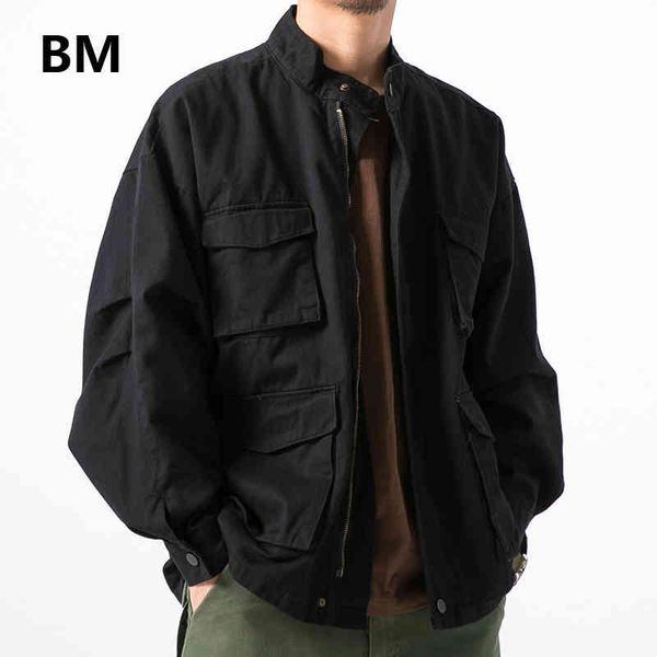 men's jackets fashion korean style coat casual tooling army jacket men clothing spring baseball uniform japanese hara, Black;brown
men's jackets fashion korean style coat casual tooling army jacket men clothing spring baseball uniform japanese hara, Black;brown