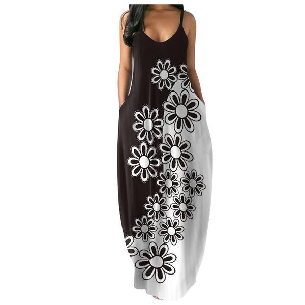 women's swimwear fashion loose casual summer print pocket sling sleeveless dress bikinis swim cover up robe plage beachwear beach, White;black
women's swimwear fashion loose casual summer print pocket sling sleeveless dress bikinis swim cover up robe plage beachwear beach, White;black