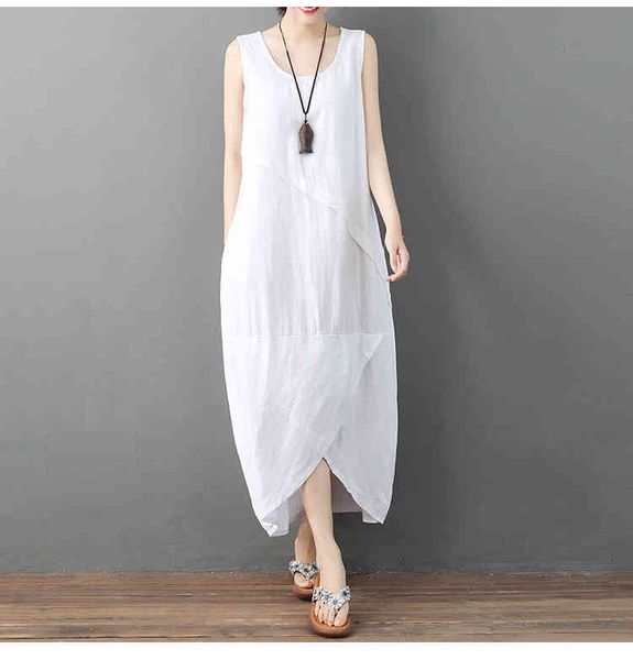 casual dresses saiqigui summer dress sleeveless women casual loose solid o-neck cotton linen lager size vestidos de festa n0nr, Black;gray
casual dresses saiqigui summer dress sleeveless women casual loose solid o-neck cotton linen lager size vestidos de festa n0nr, Black;gray