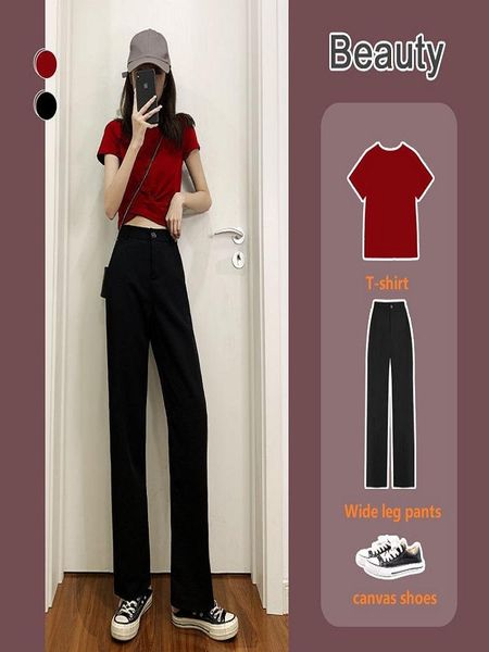 men's pants ice silk wide-leg women's summer thin section high waist drape black trousers straight loose chiffon suit casual
men's pants ice silk wide-leg women's summer thin section high waist drape black trousers straight loose chiffon suit casual