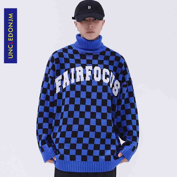 uncledonjm plaid digners s pullover knitted oversized hip hop turtleneck sweater for men, Black
uncledonjm plaid digners s pullover knitted oversized hip hop turtleneck sweater for men, Black