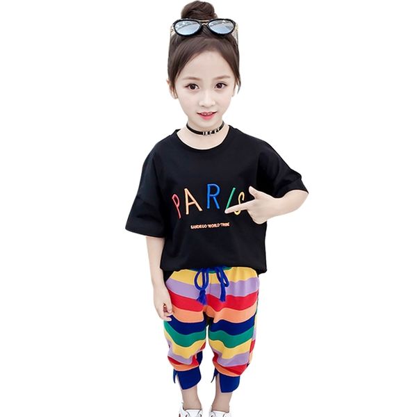 kids clothes rainbow stirped clothing for girls letter tshirt + short sets summer kid 6 8 10 12 14 210527, White
kids clothes rainbow stirped clothing for girls letter tshirt + short sets summer kid 6 8 10 12 14 210527, White