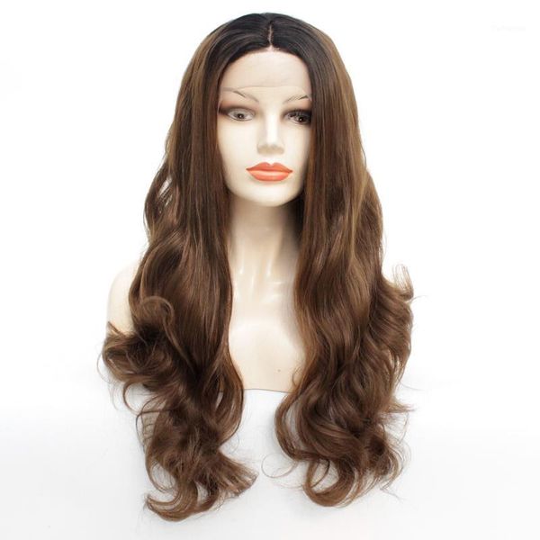 ombre brown lace front wigs dark roots black to synthetic for women natural long body wavy wig heat resistant1
ombre brown lace front wigs dark roots black to synthetic for women natural long body wavy wig heat resistant1