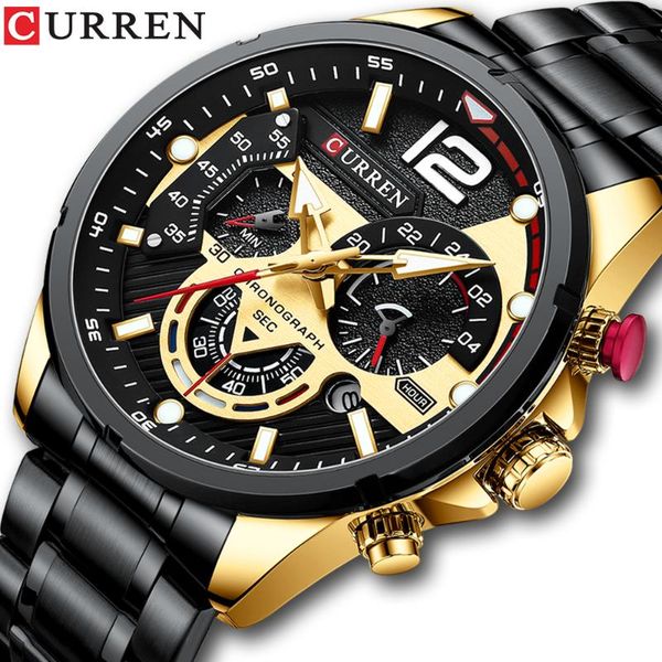 wristwatches curren men watch 2021 luxury sports quartz mens watches full steel waterproof chronograph wristwatch relogio masculino, Slivery;brown
wristwatches curren men watch 2021 luxury sports quartz mens watches full steel waterproof chronograph wristwatch relogio masculino, Slivery;brown