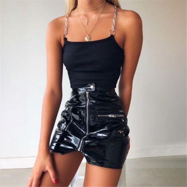2021 summer cool women chain sling solid fluorescent green tank tee vest crop bralette slim basic singlet t shirt, White
2021 summer cool women chain sling solid fluorescent green tank tee vest crop bralette slim basic singlet t shirt, White