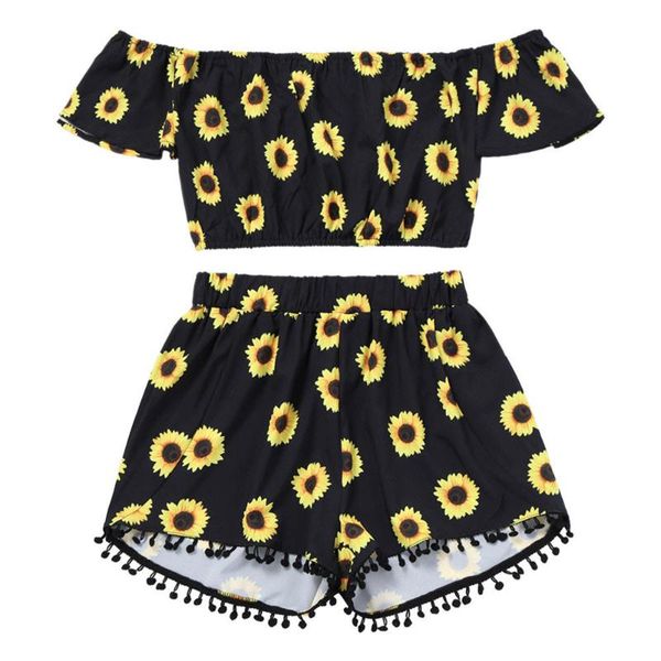 women's tracksuits women off shoulder sunflower print crop +tassel casual ladies jumpsuit romper summer beach striped backless vest pl, Gray
women's tracksuits women off shoulder sunflower print crop +tassel casual ladies jumpsuit romper summer beach striped backless vest pl, Gray