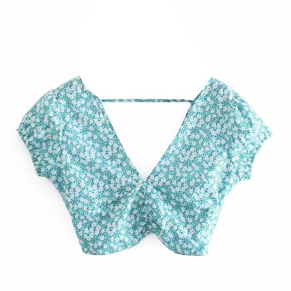 women's blouses & shirts 2021 summer women low-cut floral shirt v neck crop navel exposed blusas lady cropped femme backless pullov, White
women's blouses & shirts 2021 summer women low-cut floral shirt v neck crop navel exposed blusas lady cropped femme backless pullov, White