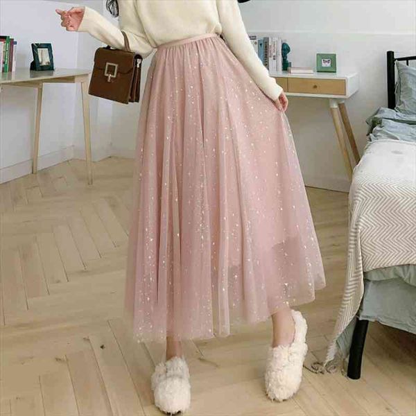 women casual stars sequin glitter layered mesh tulle skirts sweet girl elastic high waist party a-line pleated skirt summer fall, Black
women casual stars sequin glitter layered mesh tulle skirts sweet girl elastic high waist party a-line pleated skirt summer fall, Black