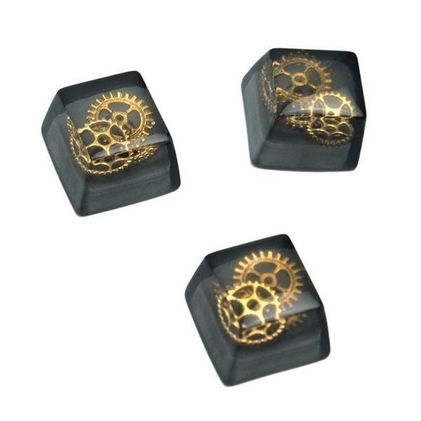 set (pink rose, white blue shell, black gear) handmade resin keycaps, universal mechanical keyboard cover keyboards
set (pink rose, white blue shell, black gear) handmade resin keycaps, universal mechanical keyboard cover keyboards