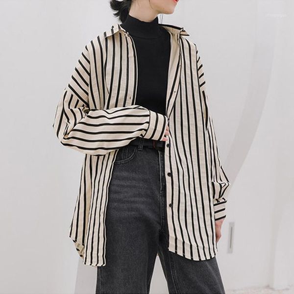vintage niche striped women shirt female korean design sense fairy autumn loose women's blouses & shirts, White
vintage niche striped women shirt female korean design sense fairy autumn loose women's blouses & shirts, White