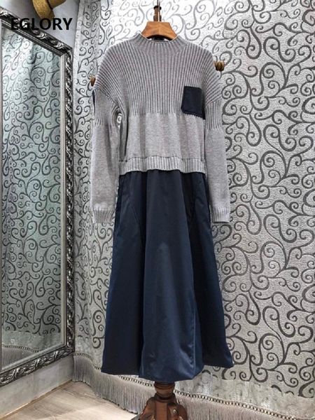 casual dresses one piece dress 2021 spring autumn fashion style women color block knitting patchwork grey black green long sweater, Black;gray
casual dresses one piece dress 2021 spring autumn fashion style women color block knitting patchwork grey black green long sweater, Black;gray