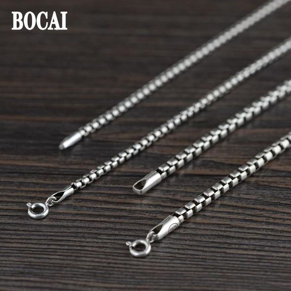chains 3.3mm 2021 real pure s925 silver jewelry retro couple style personality trend box chain men's and women's necklaces
chains 3.3mm 2021 real pure s925 silver jewelry retro couple style personality trend box chain men's and women's necklaces