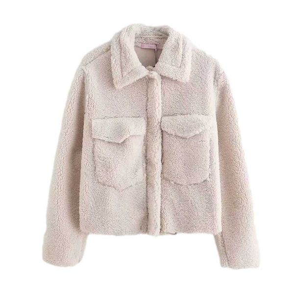 women's fur & faux streetwear women solid grain cashmere jacket 2021 fashion ladies turn down collar outercoat causal female chic pocke, Black
women's fur & faux streetwear women solid grain cashmere jacket 2021 fashion ladies turn down collar outercoat causal female chic pocke, Black