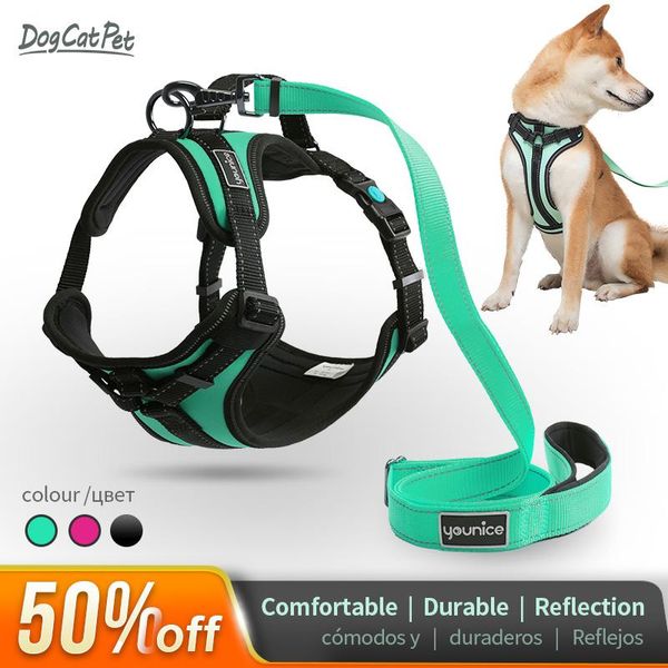 padded reflective dog pet harness small large soft walk adjustable with handle for seat belt supplies drop collars & leashes
padded reflective dog pet harness small large soft walk adjustable with handle for seat belt supplies drop collars & leashes