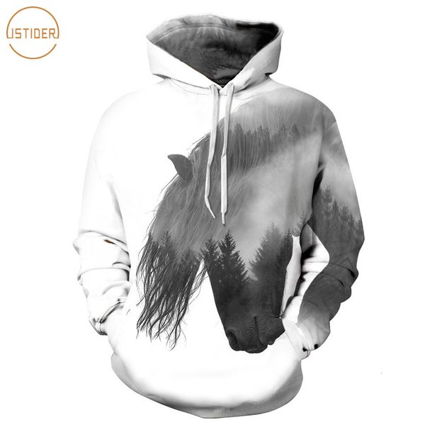 men's hoodies & sweatshirts 20 style pullover tracksuit mens 3d print forest tree horse casual with cap white hooded s, Black
men's hoodies & sweatshirts 20 style pullover tracksuit mens 3d print forest tree horse casual with cap white hooded s, Black