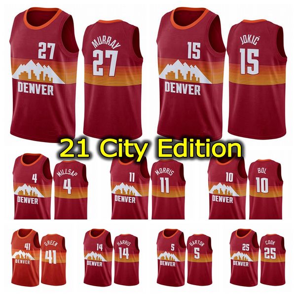 2021 mens pressing customized basketball jerseys 11 morris 15 jokic 14 harris 25 hartenstein 27 murray 4 millsap 7 campazzo 5 barton, Black;red
2021 mens pressing customized basketball jerseys 11 morris 15 jokic 14 harris 25 hartenstein 27 murray 4 millsap 7 campazzo 5 barton, Black;red