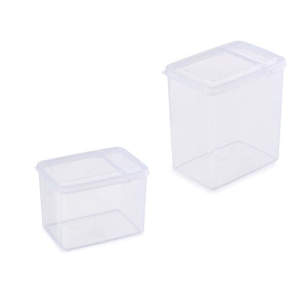 storage bottles & jars 2pcs transparent box tanks cereal containers clear saver keepers for kitchen rice grain
storage bottles & jars 2pcs transparent box tanks cereal containers clear saver keepers for kitchen rice grain