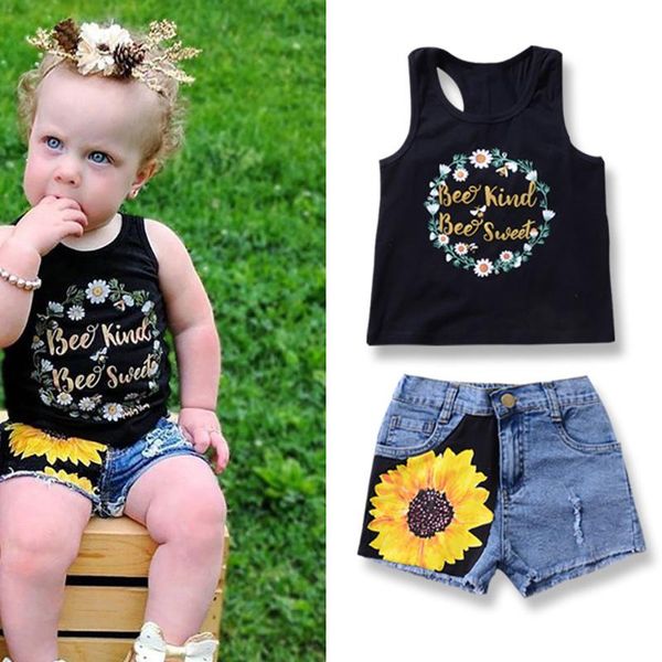 sunflower toddler baby girl set clothes sleeveless letter vest tank short denim pants summer outfits clothing sets, White
sunflower toddler baby girl set clothes sleeveless letter vest tank short denim pants summer outfits clothing sets, White