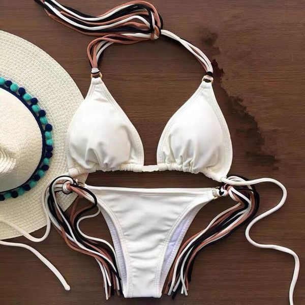 women's swimwear bjn0041 bikini 2021 swimsuit solid color set floral print biquini bathing suit women bikinis string beach, White;black
women's swimwear bjn0041 bikini 2021 swimsuit solid color set floral print biquini bathing suit women bikinis string beach, White;black