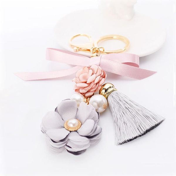 keychains fashion rose cloth flowers keychain pearl tassel bow crystal women bag car pendant creative jewelry gifts trinket, Silver
keychains fashion rose cloth flowers keychain pearl tassel bow crystal women bag car pendant creative jewelry gifts trinket, Silver