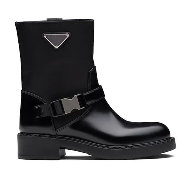 womens ankle boots fall winter fashion belt metal buckle in brushed leather and re-nylon boot, Black
womens ankle boots fall winter fashion belt metal buckle in brushed leather and re-nylon boot, Black