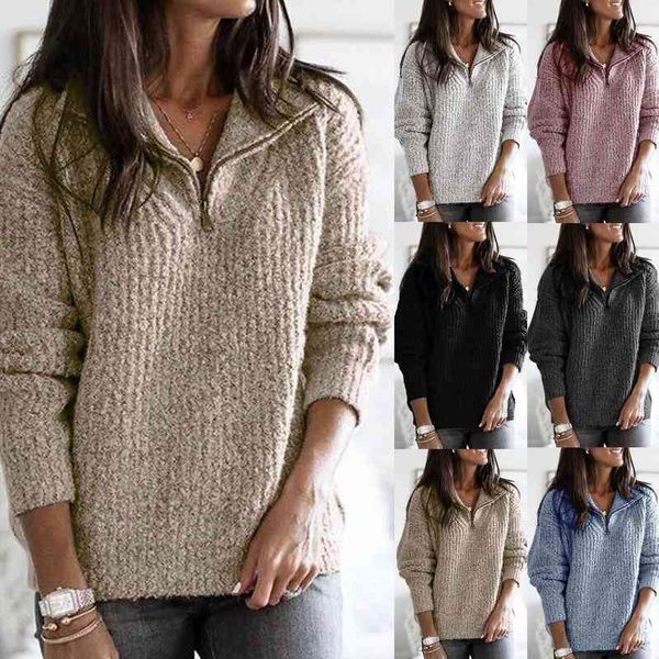 women autumn winter half zipper womens sweaters long sleeve stand collar pullover clothing sudaderas, White;black
women autumn winter half zipper womens sweaters long sleeve stand collar pullover clothing sudaderas, White;black
