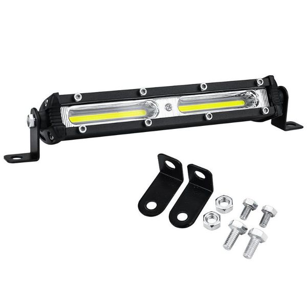 working light car work ultra-thin single-row led lights bar 12v 6000k cob ip67 waterproof vehicles accessories