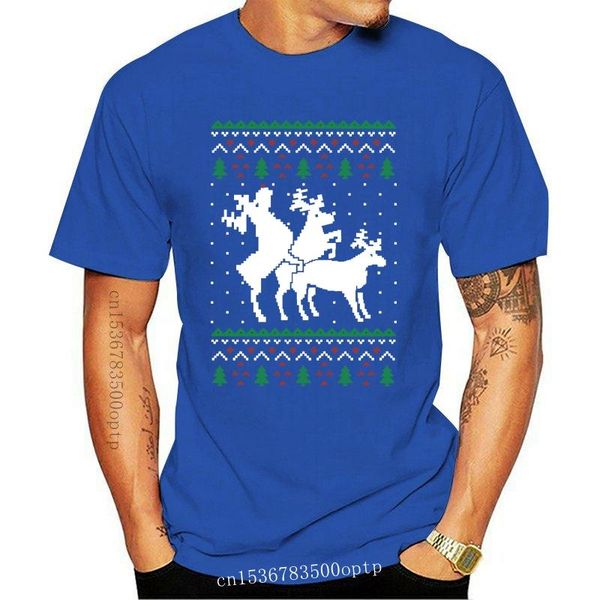 men's t-shirts est 2021 men's fashion funny ugly christmas sweater party humping reindeer t-shirt gift cotton tee, White;black
men's t-shirts est 2021 men's fashion funny ugly christmas sweater party humping reindeer t-shirt gift cotton tee, White;black