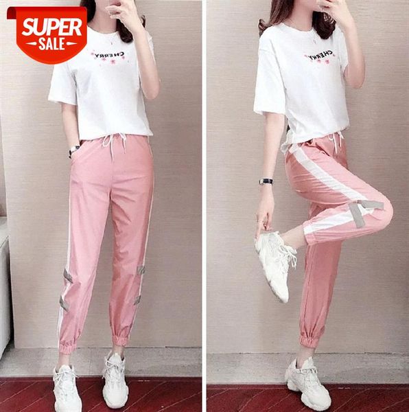 sports and leisure set, women's summer, korean fashion trend, loose thin, western style running wear two-piece suit #ir87, Black
sports and leisure set, women's summer, korean fashion trend, loose thin, western style running wear two-piece suit #ir87, Black