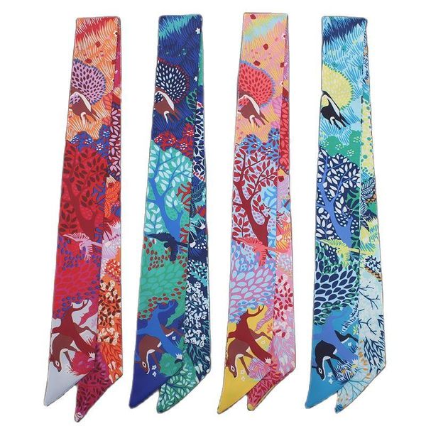 bag scarf ribbon tropical rainforest fawn print ladies luxury tight long and shawl beach women's turban headband m44 scarves, Blue;gray
bag scarf ribbon tropical rainforest fawn print ladies luxury tight long and shawl beach women's turban headband m44 scarves, Blue;gray