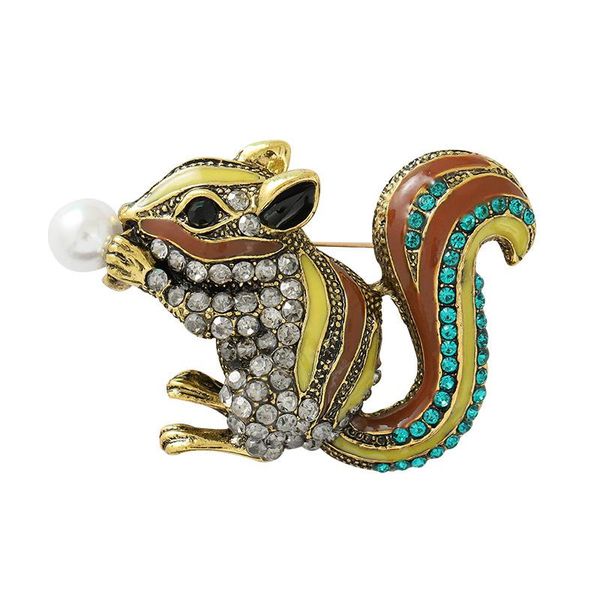 pins, brooches squirrel enamel pin simulated pearls animal brooch women man banquet and pins jewelry scarf clip accessories, Gray
pins, brooches squirrel enamel pin simulated pearls animal brooch women man banquet and pins jewelry scarf clip accessories, Gray