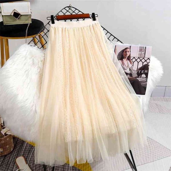spring summer korean elastic high waist slim elegant mesh skirt casual all-match women lace pleated 210527, Black
spring summer korean elastic high waist slim elegant mesh skirt casual all-match women lace pleated 210527, Black