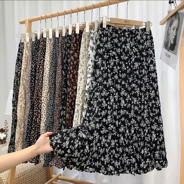 suits spring summer 2021 vintage floral print pleated elegant chiffon long skirts womens elastic high waist skirt jupe, Black
suits spring summer 2021 vintage floral print pleated elegant chiffon long skirts womens elastic high waist skirt jupe, Black
