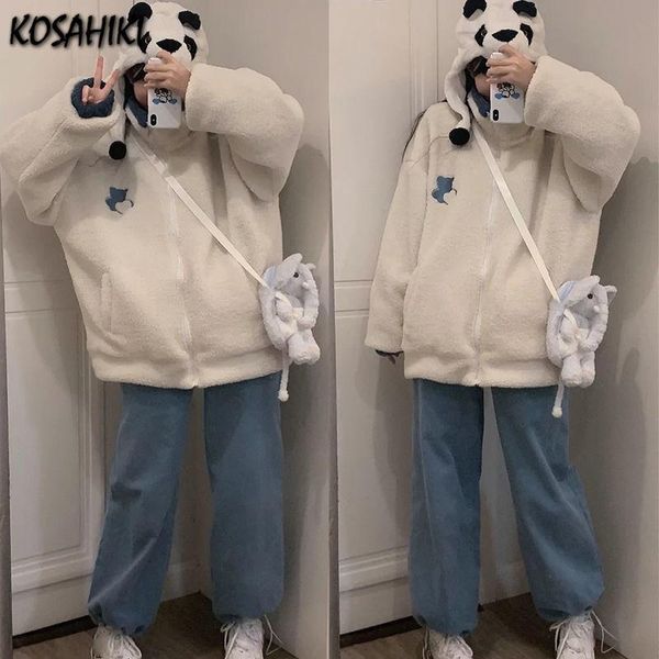 women's jackets kosahiki korean style women autumn kawaii cartoon fleece coats jacket female sweet students girls loose outwear mujer c, Black;brown
women's jackets kosahiki korean style women autumn kawaii cartoon fleece coats jacket female sweet students girls loose outwear mujer c, Black;brown