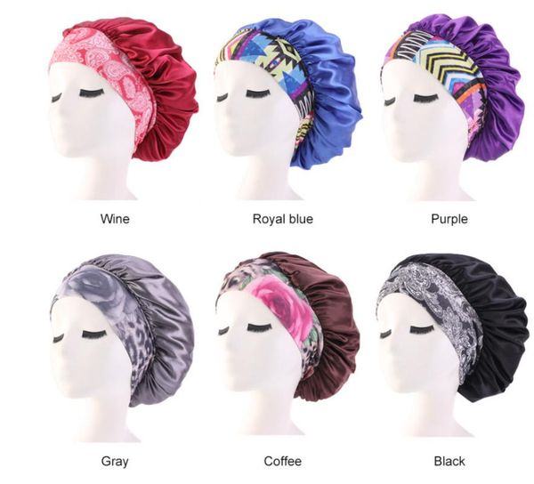shower caps 2021 fashion women satin night sleep cap hair bonnet hat silk head cover print wide elastic band
shower caps 2021 fashion women satin night sleep cap hair bonnet hat silk head cover print wide elastic band