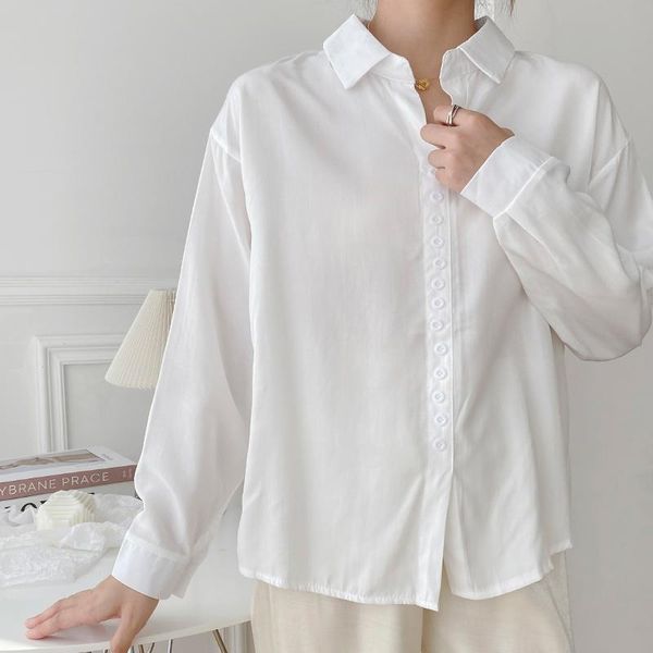 women solid button chiffon blouse office lady white shirt elegance turn-down collar long sleeve korean style t9124 women's blouses & s
women solid button chiffon blouse office lady white shirt elegance turn-down collar long sleeve korean style t9124 women's blouses & s