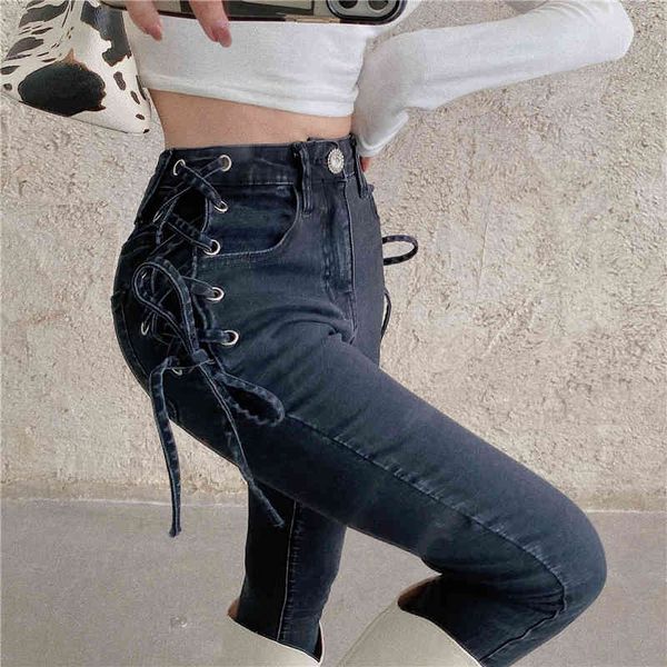 jxmyynew product ins autumn and winter models ins personality fashion cross tie trousers stretch high waist skinny jeans women 210412, Blue
jxmyynew product ins autumn and winter models ins personality fashion cross tie trousers stretch high waist skinny jeans women 210412, Blue