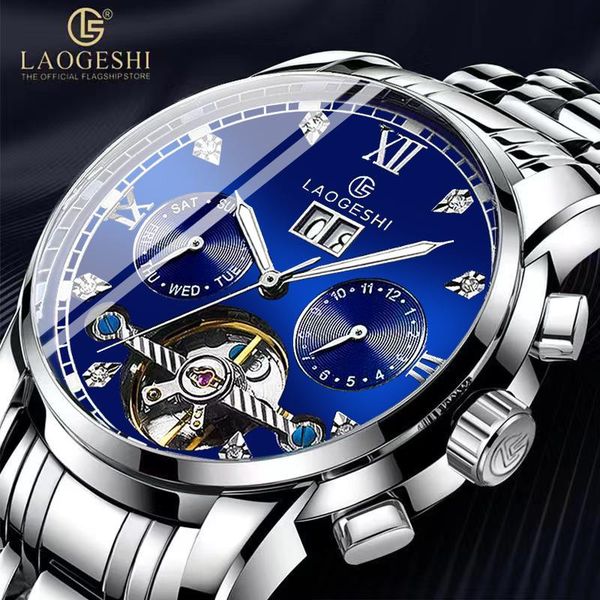 wristwatches genuine men's tourbillon mechanical watch calendar full automatic, Slivery;brown
wristwatches genuine men's tourbillon mechanical watch calendar full automatic, Slivery;brown