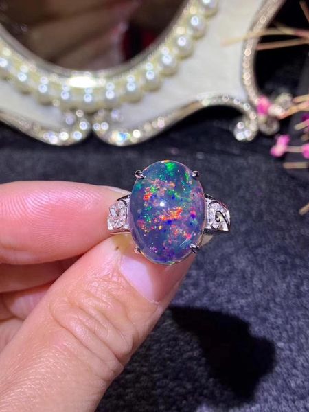 cluster rings real and natural black opal ring 925 sterling silver for man or woman gem 12*16.5mm,4.256ct, Golden;silver
cluster rings real and natural black opal ring 925 sterling silver for man or woman gem 12*16.5mm,4.256ct, Golden;silver