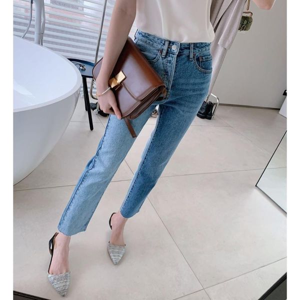 women's jeans women pants 2021 thin heavy industry color patchwork wash slim small straight tube high waist, Blue
women's jeans women pants 2021 thin heavy industry color patchwork wash slim small straight tube high waist, Blue