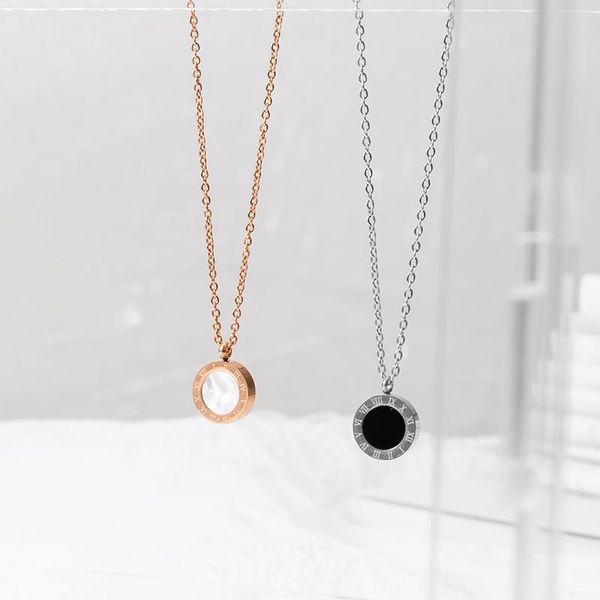 pendant necklaces luxury gold chain roman numeral hanging choker necklace for women party stainless steel pendants 2021 fashion jewelry, Silver
pendant necklaces luxury gold chain roman numeral hanging choker necklace for women party stainless steel pendants 2021 fashion jewelry, Silver