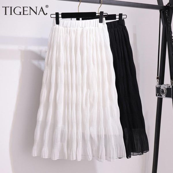 skirts tigena 2021 summer midi long skirt women fashion korean black white chiffon a line high waist pleated female ladies
skirts tigena 2021 summer midi long skirt women fashion korean black white chiffon a line high waist pleated female ladies