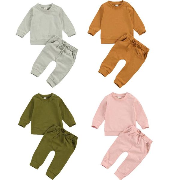 clothing sets autumn winter 0-24m born baby girls boys clothes solid long sleeve pullover sweatshirt pants 4 colors, White
clothing sets autumn winter 0-24m born baby girls boys clothes solid long sleeve pullover sweatshirt pants 4 colors, White