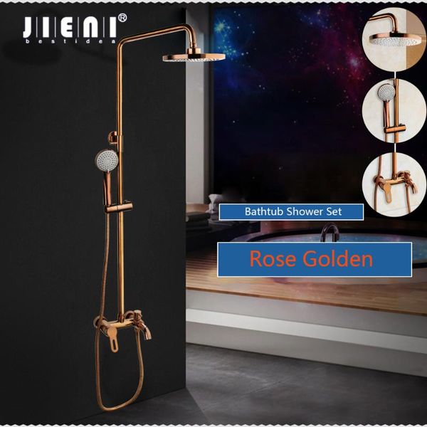 luxury rose golden shower faucet set solid brass pink gold bathroom bathtub mixer rainfall spray hand facuet sets
luxury rose golden shower faucet set solid brass pink gold bathroom bathtub mixer rainfall spray hand facuet sets