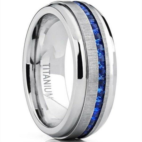 wedding rings sz cz titanium brushed band 8-15 silver color 8mm engagement blue men's ring steel, Slivery;golden
wedding rings sz cz titanium brushed band 8-15 silver color 8mm engagement blue men's ring steel, Slivery;golden