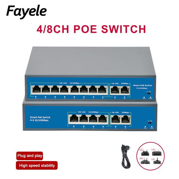 cameras standard 4ch 8ch 48v poe switch 120w power over ethernet 10/100mbps 250m 15.4w/30w ieee 802.3 af/at for ip camera wireless ap
cameras standard 4ch 8ch 48v poe switch 120w power over ethernet 10/100mbps 250m 15.4w/30w ieee 802.3 af/at for ip camera wireless ap