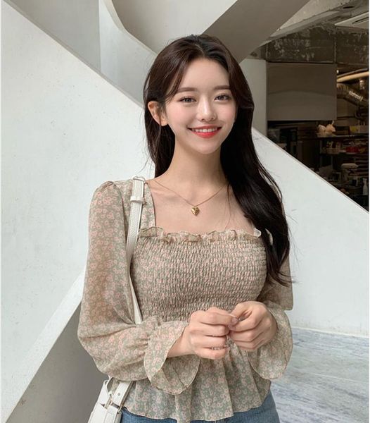 women's blouses & shirts transparent vintage print shirt oversize women long sleeve girls chiffon blouse summer plus size femme blusas, White 
women's blouses & shirts transparent vintage print shirt oversize women long sleeve girls chiffon blouse summer plus size femme blusas, White