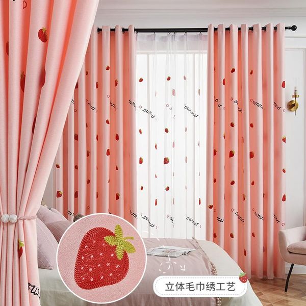curtain & drapes customized children pink strawberry embroidered blackout for girls bedroom simple princess style window
curtain & drapes customized children pink strawberry embroidered blackout for girls bedroom simple princess style window